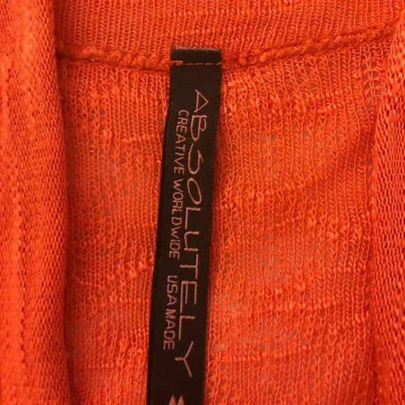 Coral Textured Open Front Light Cardigan Knit | Medium - Picture 2 of 2